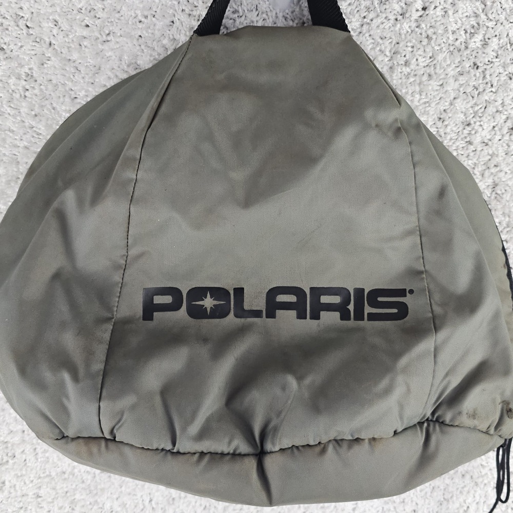 Vintage Polarie Snowmobile ATV Helmet Sherpa Lined Bag Case Made USA UNION MADE - Picture 10 of 16